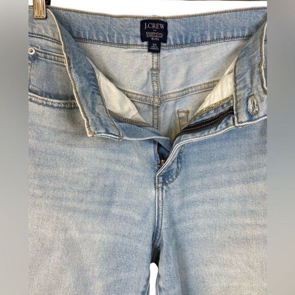 J. Crew Factory Essential Straight Distressed Jean in All Day Stretch Size 30 - Picture 8 of 12